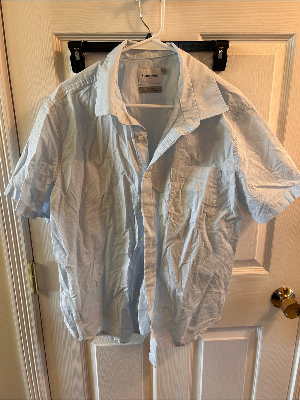 Goodfellow & Co Light Blue Short-Sleeve Button-Down Shirt